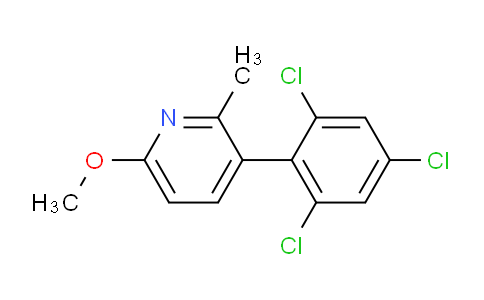 6-Methoxy-2-methyl-3-(2,4,6-trichlorophenyl)pyridine