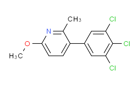 6-Methoxy-2-methyl-3-(3,4,5-trichlorophenyl)pyridine