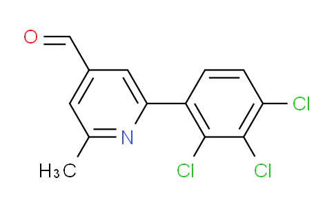 2-Methyl-6-(2,3,4-trichlorophenyl)isonicotinaldehyde