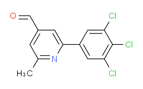 2-Methyl-6-(3,4,5-trichlorophenyl)isonicotinaldehyde