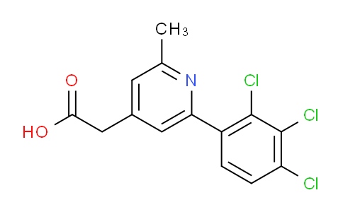 2-Methyl-6-(2,3,4-trichlorophenyl)pyridine-4-acetic acid