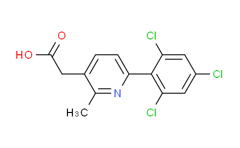 2-Methyl-6-(2,4,6-trichlorophenyl)pyridine-3-acetic acid
