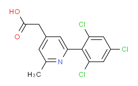 2-Methyl-6-(2,4,6-trichlorophenyl)pyridine-4-acetic acid