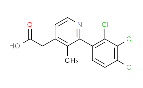 3-Methyl-2-(2,3,4-trichlorophenyl)pyridine-4-acetic acid