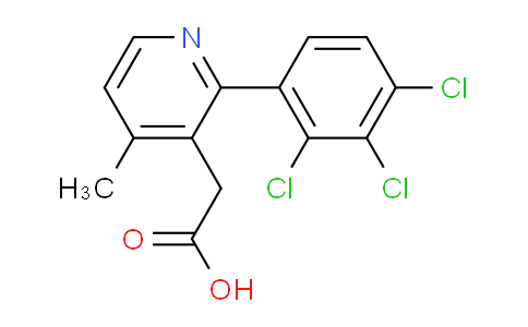 4-Methyl-2-(2,3,4-trichlorophenyl)pyridine-3-acetic acid