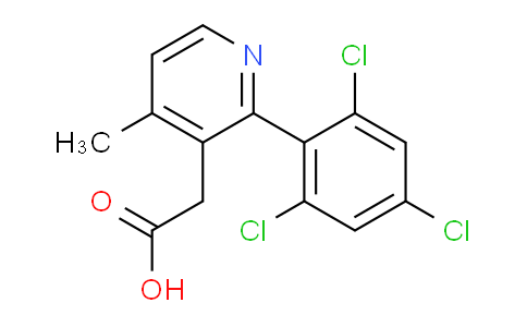 4-Methyl-2-(2,4,6-trichlorophenyl)pyridine-3-acetic acid