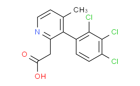 4-Methyl-3-(2,3,4-trichlorophenyl)pyridine-2-acetic acid