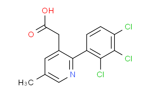 5-Methyl-2-(2,3,4-trichlorophenyl)pyridine-3-acetic acid
