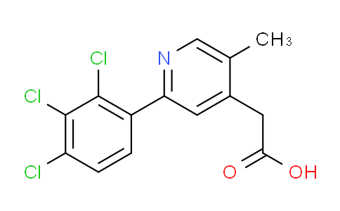 5-Methyl-2-(2,3,4-trichlorophenyl)pyridine-4-acetic acid