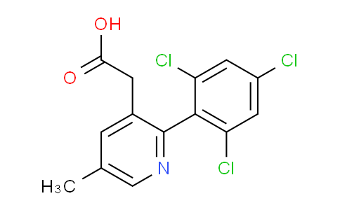 5-Methyl-2-(2,4,6-trichlorophenyl)pyridine-3-acetic acid