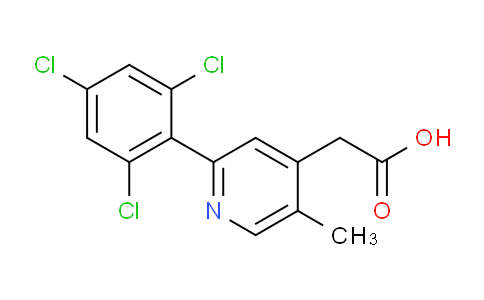 5-Methyl-2-(2,4,6-trichlorophenyl)pyridine-4-acetic acid