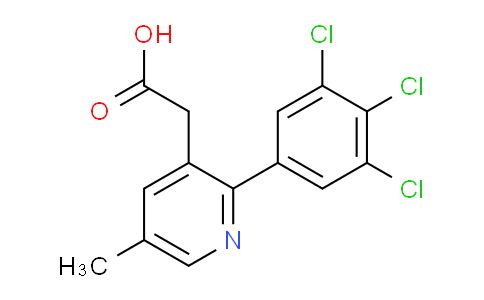 5-Methyl-2-(3,4,5-trichlorophenyl)pyridine-3-acetic acid