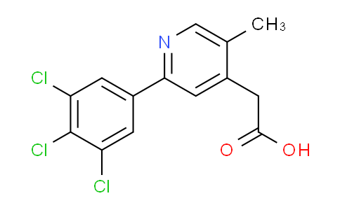 5-Methyl-2-(3,4,5-trichlorophenyl)pyridine-4-acetic acid