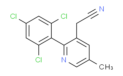 5-Methyl-2-(2,4,6-trichlorophenyl)pyridine-3-acetonitrile