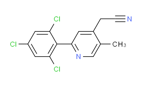 5-Methyl-2-(2,4,6-trichlorophenyl)pyridine-4-acetonitrile
