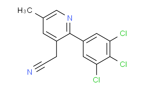 5-Methyl-2-(3,4,5-trichlorophenyl)pyridine-3-acetonitrile