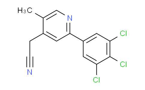 5-Methyl-2-(3,4,5-trichlorophenyl)pyridine-4-acetonitrile