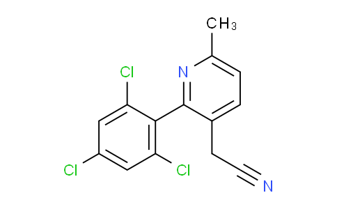 6-Methyl-2-(2,4,6-trichlorophenyl)pyridine-3-acetonitrile