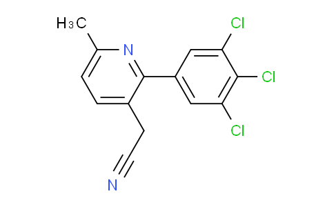 6-Methyl-2-(3,4,5-trichlorophenyl)pyridine-3-acetonitrile