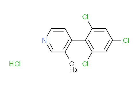 3-Methyl-4-(2,4,6-trichlorophenyl)pyridine hydrochloride