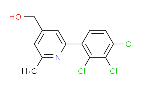 2-Methyl-6-(2,3,4-trichlorophenyl)pyridine-4-methanol