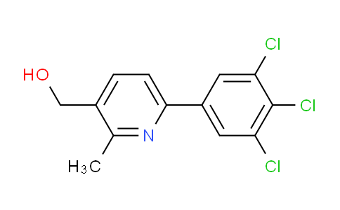 2-Methyl-6-(3,4,5-trichlorophenyl)pyridine-3-methanol