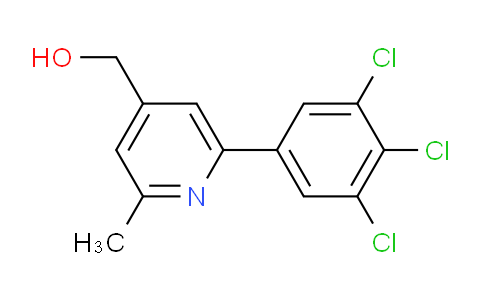 2-Methyl-6-(3,4,5-trichlorophenyl)pyridine-4-methanol