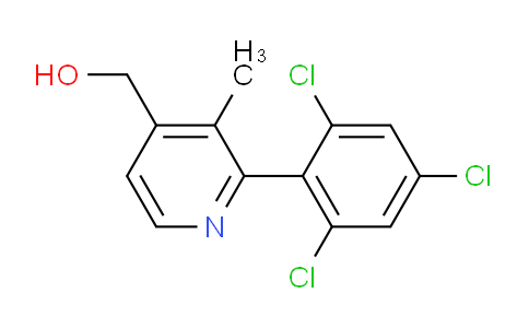 3-Methyl-2-(2,4,6-trichlorophenyl)pyridine-4-methanol