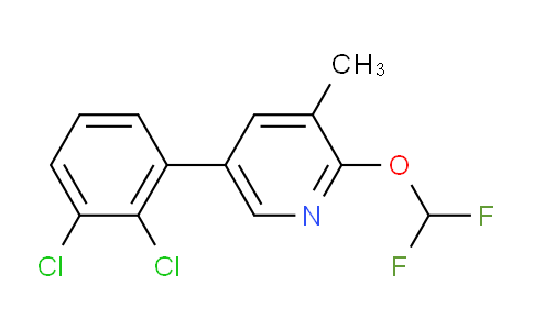 5-(2,3-Dichlorophenyl)-2-(difluoromethoxy)-3-methylpyridine