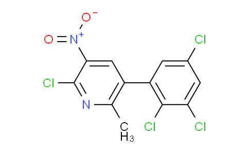 2-Chloro-6-methyl-3-nitro-5-(2,3,5-trichlorophenyl)pyridine