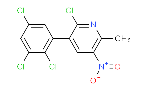 2-Chloro-6-methyl-5-nitro-3-(2,3,5-trichlorophenyl)pyridine