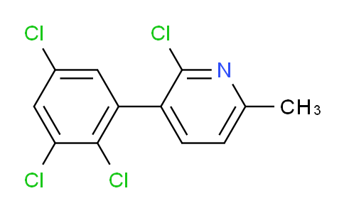 2-Chloro-6-methyl-3-(2,3,5-trichlorophenyl)pyridine