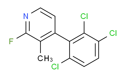 2-Fluoro-3-methyl-4-(2,3,6-trichlorophenyl)pyridine