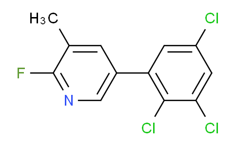 2-Fluoro-3-methyl-5-(2,3,5-trichlorophenyl)pyridine