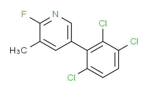 2-Fluoro-3-methyl-5-(2,3,6-trichlorophenyl)pyridine