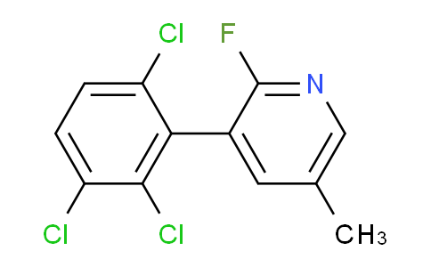 2-Fluoro-5-methyl-3-(2,3,6-trichlorophenyl)pyridine