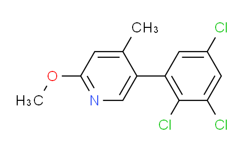 2-Methoxy-4-methyl-5-(2,3,5-trichlorophenyl)pyridine