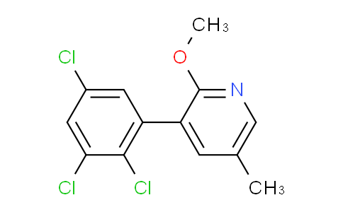 2-Methoxy-5-methyl-3-(2,3,5-trichlorophenyl)pyridine