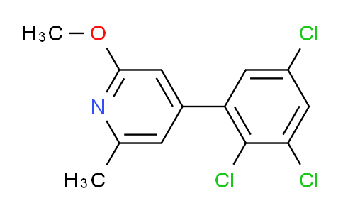 2-Methoxy-6-methyl-4-(2,3,5-trichlorophenyl)pyridine