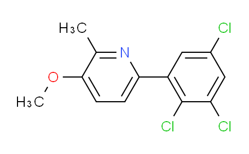 3-Methoxy-2-methyl-6-(2,3,5-trichlorophenyl)pyridine