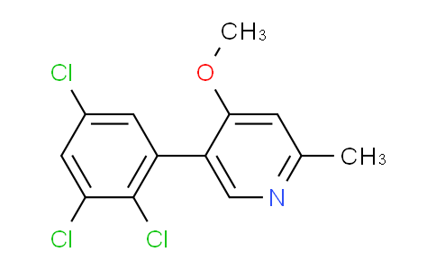 4-Methoxy-2-methyl-5-(2,3,5-trichlorophenyl)pyridine
