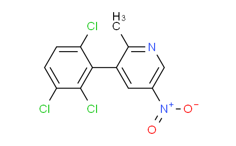 2-Methyl-5-nitro-3-(2,3,6-trichlorophenyl)pyridine