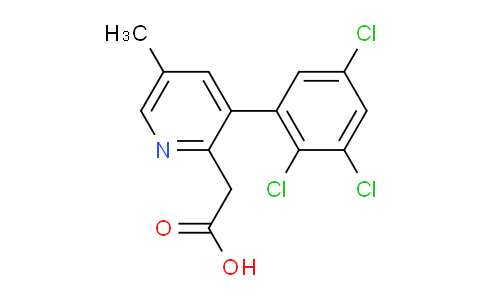 5-Methyl-3-(2,3,5-trichlorophenyl)pyridine-2-acetic acid