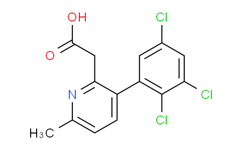 6-Methyl-3-(2,3,5-trichlorophenyl)pyridine-2-acetic acid