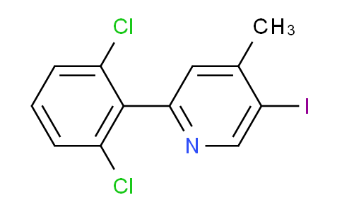 2-(2,6-Dichlorophenyl)-5-iodo-4-methylpyridine