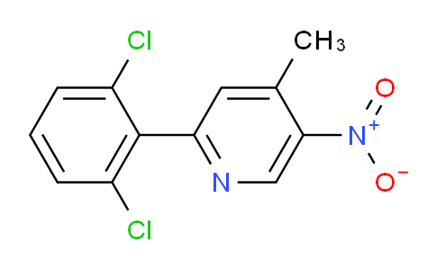 2-(2,6-Dichlorophenyl)-4-methyl-5-nitropyridine