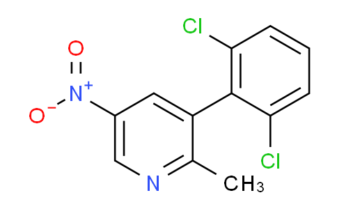 3-(2,6-Dichlorophenyl)-2-methyl-5-nitropyridine