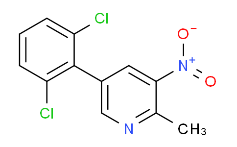 5-(2,6-Dichlorophenyl)-2-methyl-3-nitropyridine
