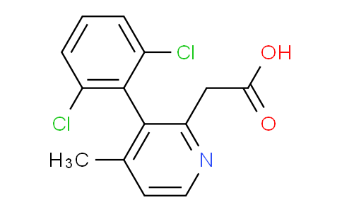 3-(2,6-Dichlorophenyl)-4-methylpyridine-2-acetic acid
