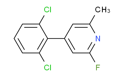 4-(2,6-Dichlorophenyl)-2-fluoro-6-methylpyridine